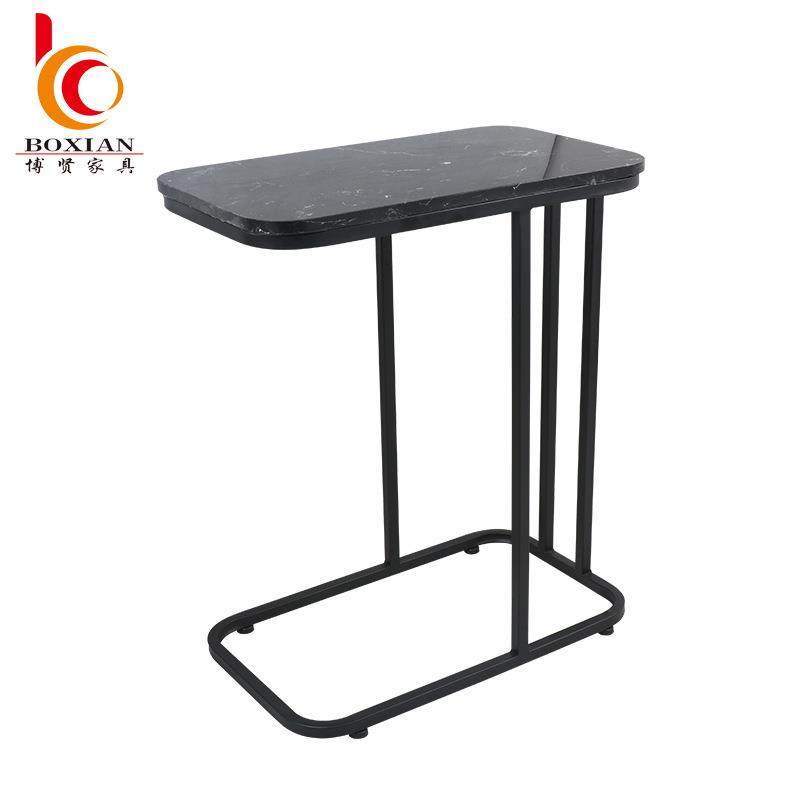客厅简欧石面茶桌 简约工作室休闲洽谈桌卧室单人小茶几