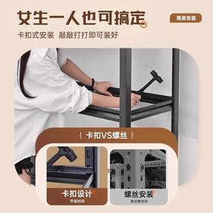 阳MQT钢制货架藏多层物家用置架台储室收纳架加厚储物铁架子层高