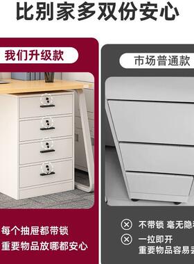件柜资料柜办公桌柜下收纳CZP柜办公室柜子文带柜锁储物柜矮木质