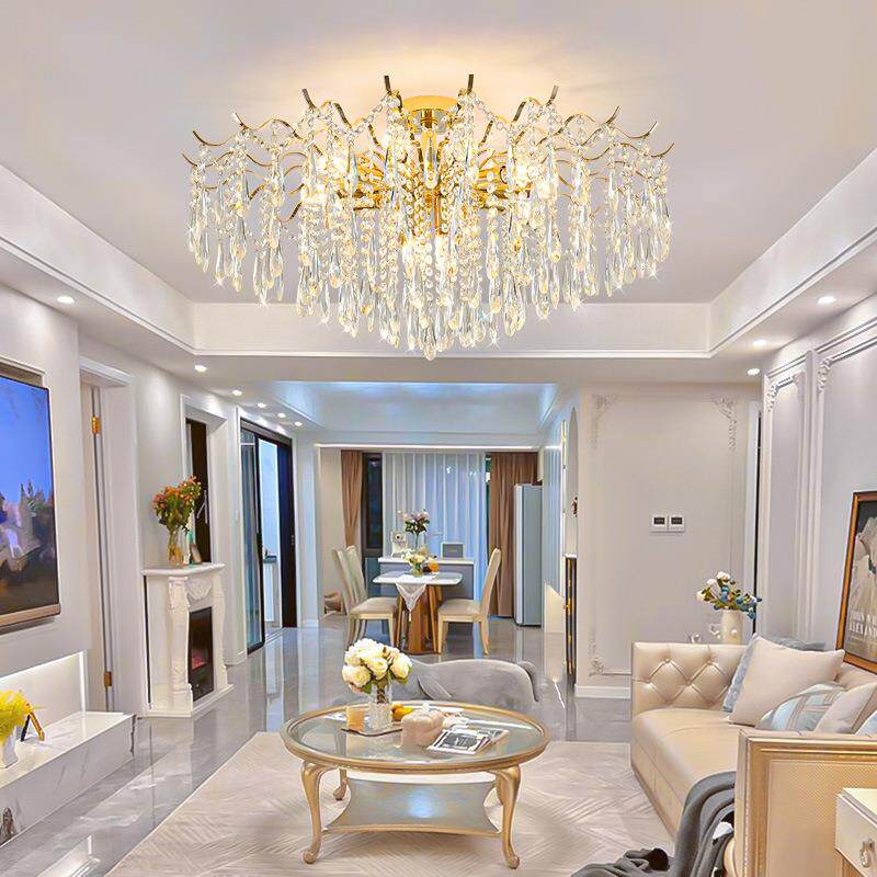 法式鼻涕灯奢水晶客厅灯吊灯网红创意卧室餐GCS灯厅2年02轻5新款