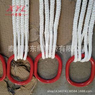 尼龙组合吊绳 带钩多腿吊绳 4叉尼龙吊绳 吊装带带钩 尼龙起吊绳