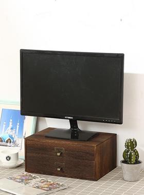 办k公桌大号A4桌面收纳盒抽式纸小号整屉理AL101971实木z箱aka多