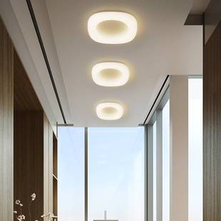 餐厅卧室走廊现代简约奶油风甜甜圈智能遥控吸顶灯ceiling light