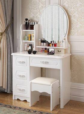 新款现代简梳约收纳柜一体多ZJR功能妆台柜家小用户型化妆梳妆台