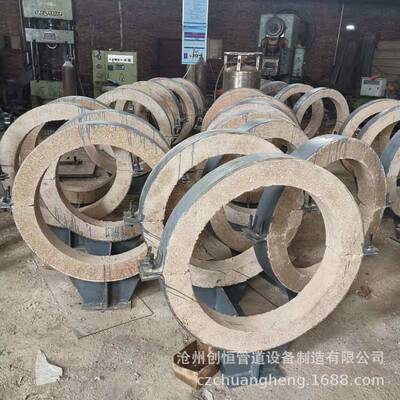 蒸汽管道隔热管托 隔热导向管托 LRH型双抱箍蛭石隔热聚氨酯管托