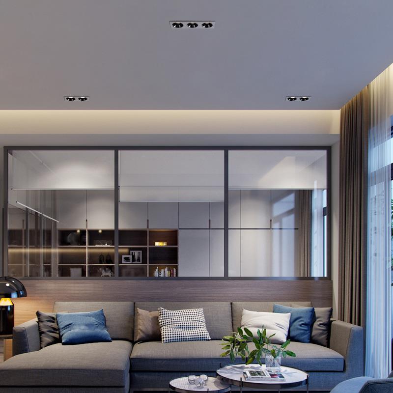 头筒灯l嵌入式e嵌入式客防眩斗胆d灯书房过道玄关灯双厅无主灯照