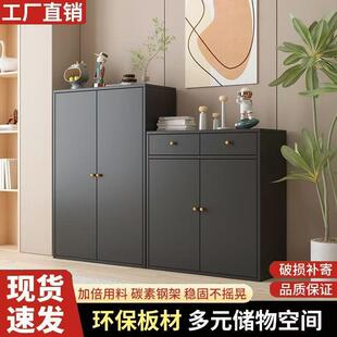 家居阳台储物柜带抽屉酒柜钢制餐边柜阳光板客厅储物柜可调节空间