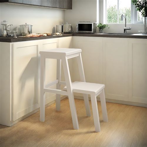 实木梯凳脚踏凳多功能家用椅子登高楼梯凳子爬高凳两步梯子台阶凳