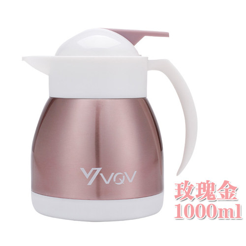 双层真空304不锈钢保温壶小型迷你咖啡豆浆壶热水暖瓶便携茶壶1L