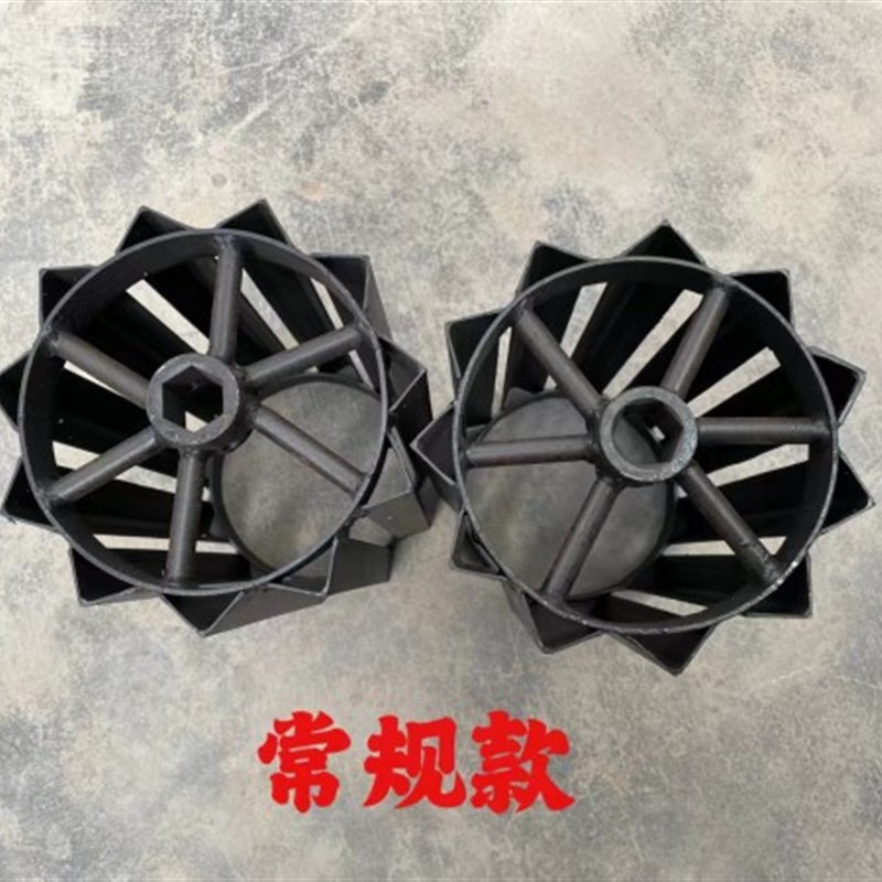 小型耕耘机农机具压土轮管理机配件压地轮铁轮田园管理机右走沟轮