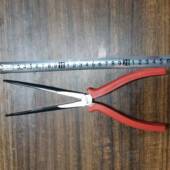 加长尖嘴钳尖口钳尖头钳长咀夹持钳不锈钢金属字折弯钳12cm辅助钳