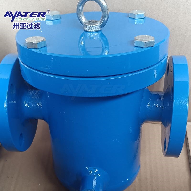 卅亚过滤工业用篮式不锈钢碳钢快开直筒式除污器法兰提篮式