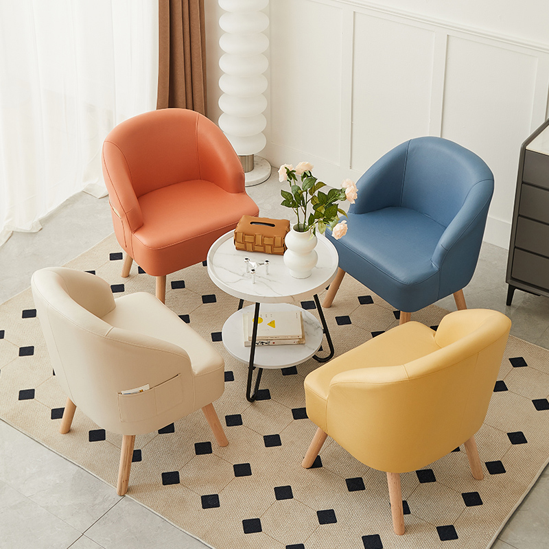 阳台桌椅子三件实木小户型休闲区洽谈靠背两椅一桌懒人沙发单人