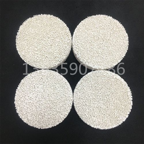 氧化铝发泡陶瓷120多孔陶瓷光催化剂碳化硅泡沫陶瓷过滤片