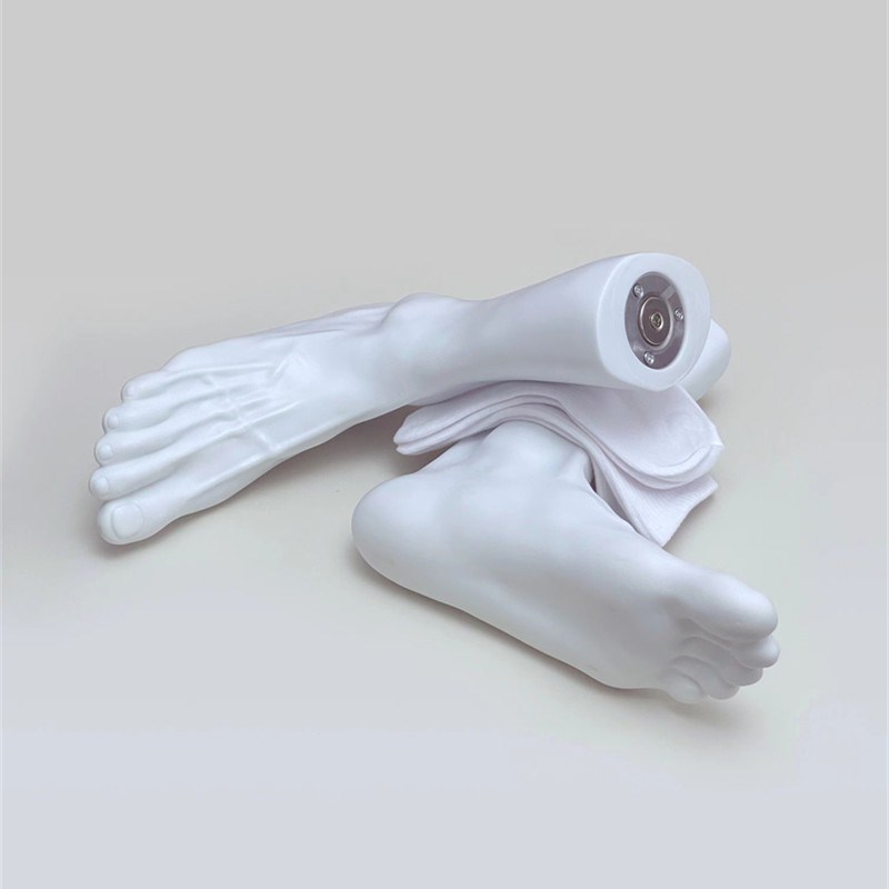 3码真人模男生脚模型 鞋袜模特 道具脚袜膜 摄影模具艺术摆件