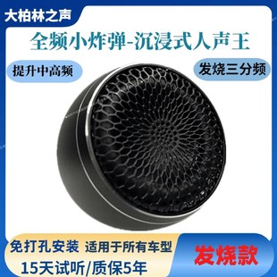 大柏林之声汽车音响中置高音全频喇叭一体无损升级三分频人声环绕