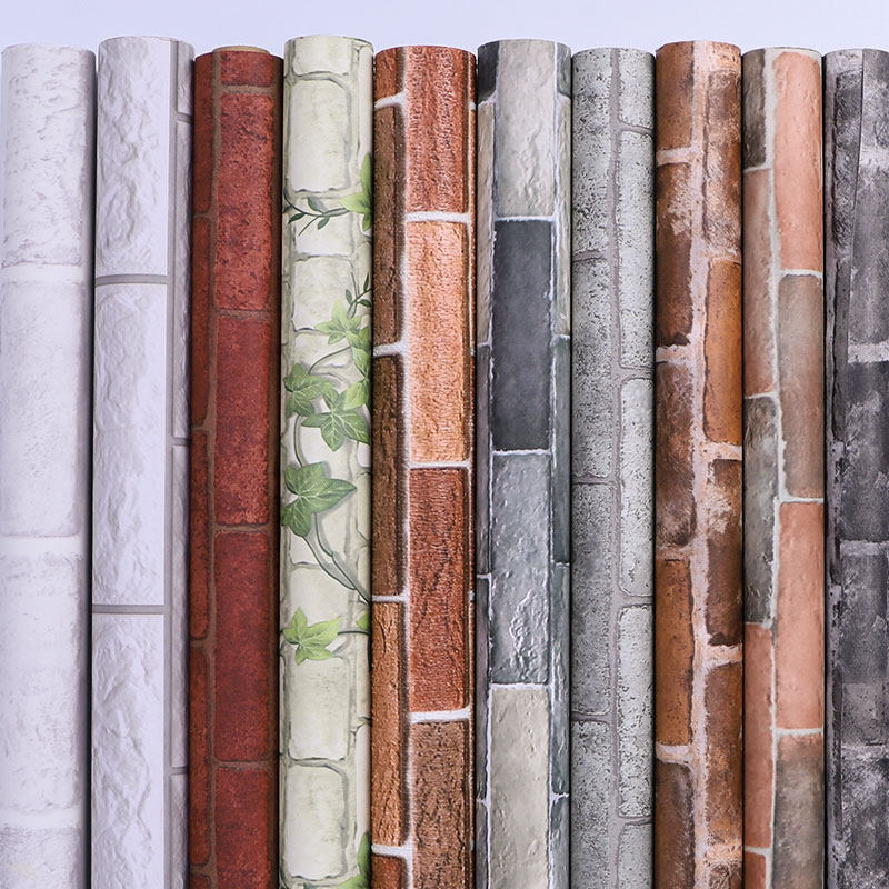 砖纹墙纸自粘防水防潮宿舍卧室仿砖墙贴墙裙贴纸文化石背景墙壁纸