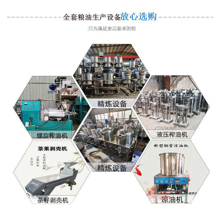 花生菜籽油精炼设备 贵州浓香型菜油提炼设备 粮油加工生产线