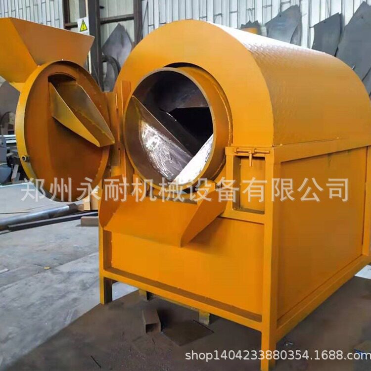 现货供应电加热炒米机不锈钢滚筒式大米炒货机密封去湿炒大米机