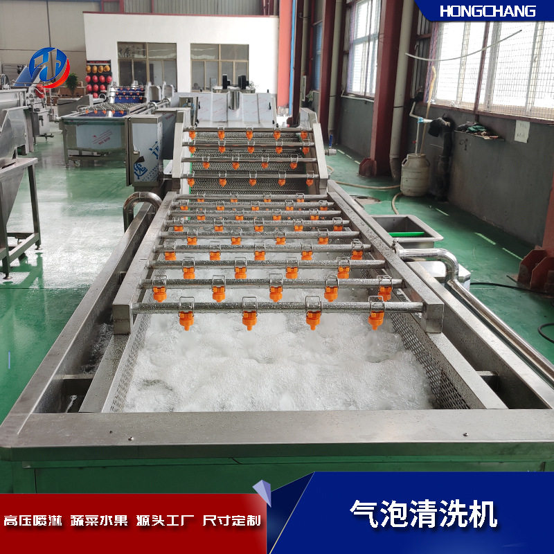 榴莲鼓泡清洗机果蔬净菜加工设备土豆去泥清洗风干机