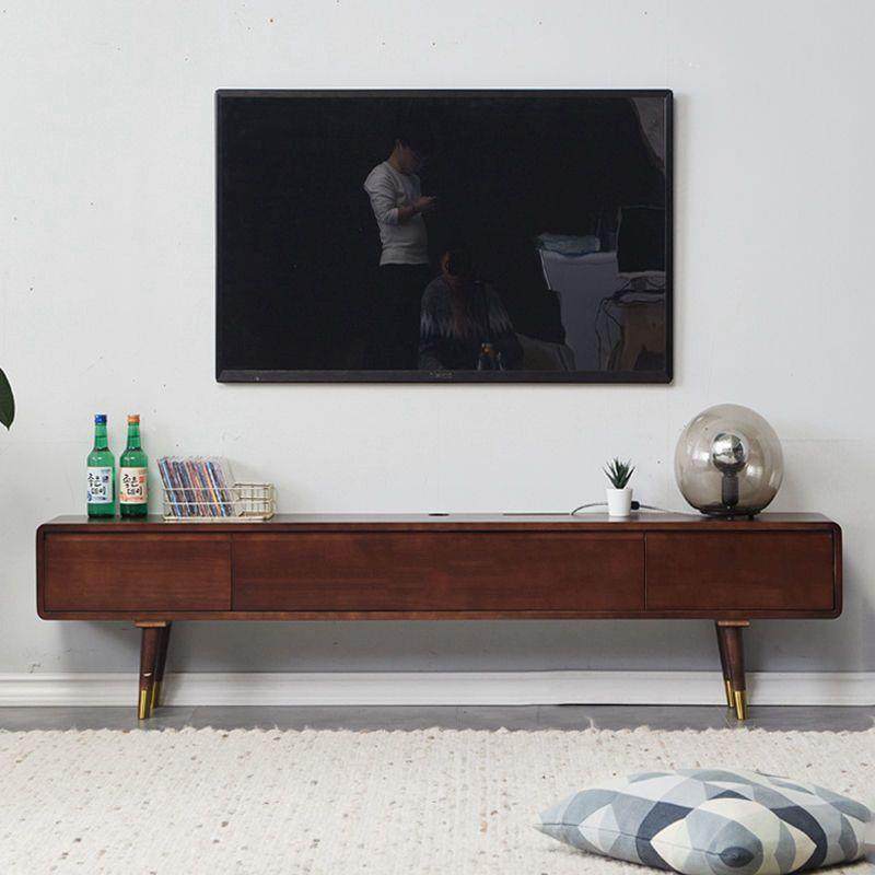 实木电视柜现代简约窄款客厅小户型卧室迷你家用小尺寸超窄型地柜