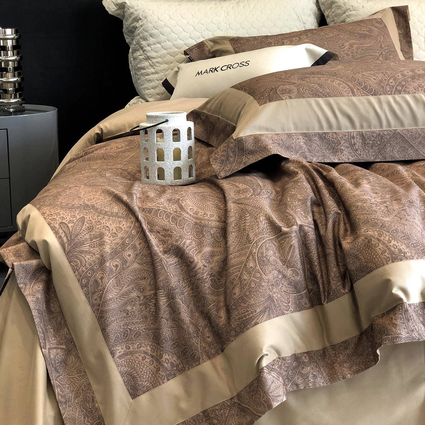 高级轻奢云感暖绒黄金棉磨毛四件套秋冬季长绒棉全棉床上用品