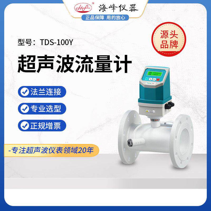 大连海峰TDS-100Y超声波流量计液体管道测量485通讯监控仪表