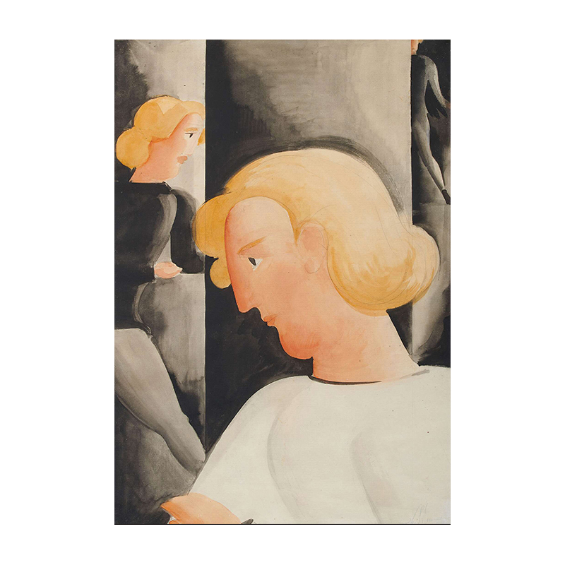 亨利 马蒂斯Henri Matisse三个金发女郎艺术家装饰画大师名画挂画