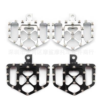 适用哈雷XL883 1200 X48软尾滑翔改装配件脚踏板脚蹬前置后置脚踏