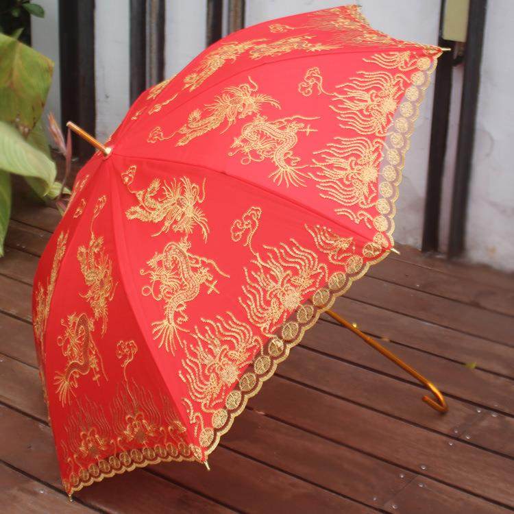 长柄自动双层大红色新娘伞高档刺绣结婚伞遮阳公主伞晴雨伞婚庆伞,电子元器件市场,其它元器件,淘宝优惠券,粉丝福利购,淘宝优惠卷
