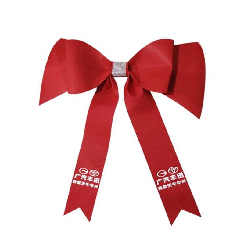 陪嫁装饰花 展厅布置汽车S店交车提车蝴蝶结装饰 车展交车蝴蝶结