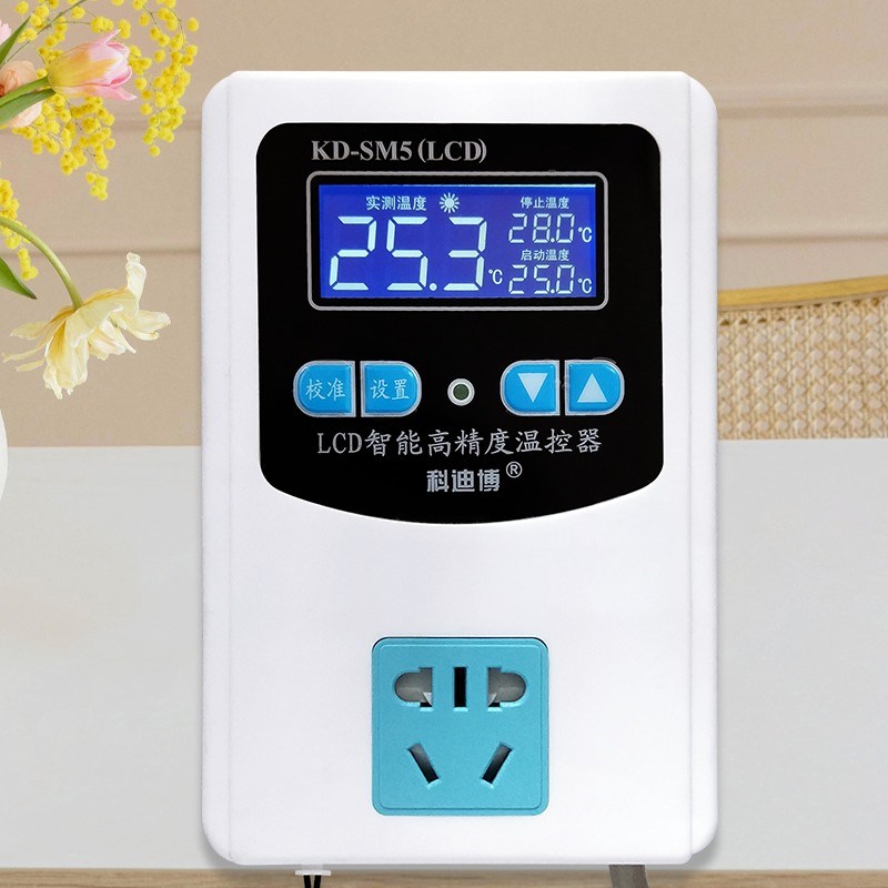 温控器温度传感器测温探头高精度数显智能全自动水温测温仪感温线