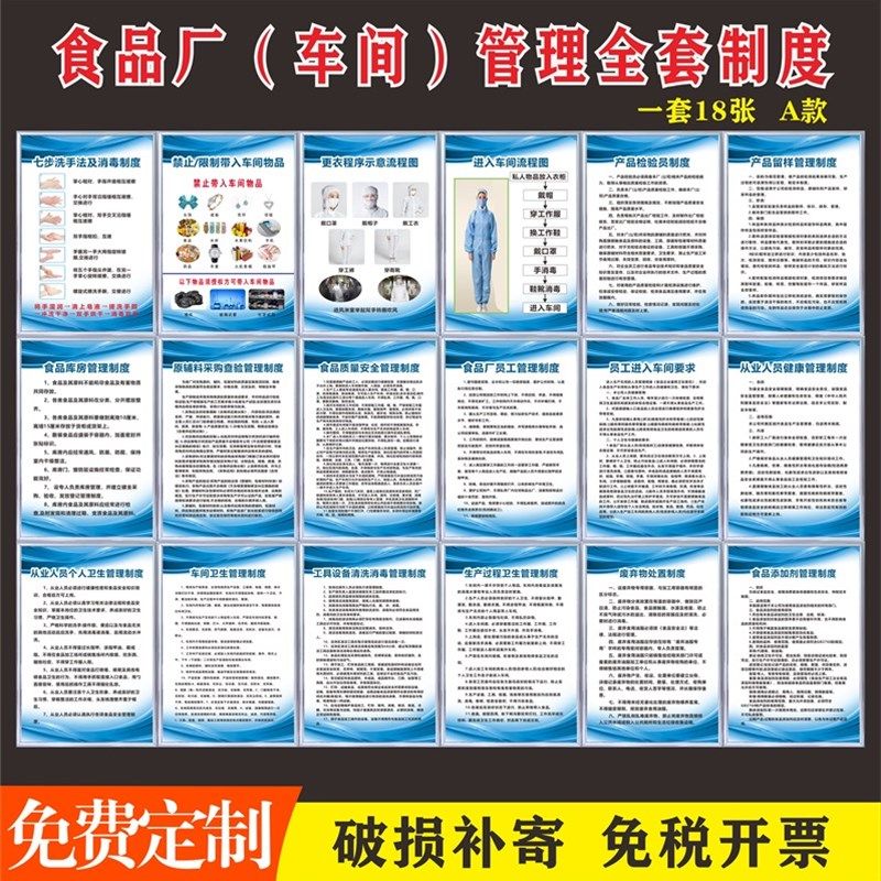 食品安全生产管理车间制度加工安全检查进入车间流程图七步洗手法