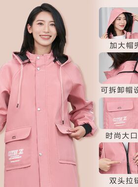冬季加绒加厚防水罩衣女新款大人防污防脏时尚外穿干活大褂工作服
