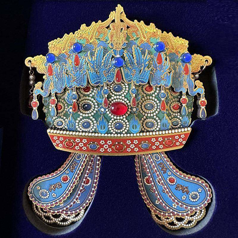 北京国博孝端皇后凤冠木制磁吸冰箱贴高颜值旅行旅游文创纪念品