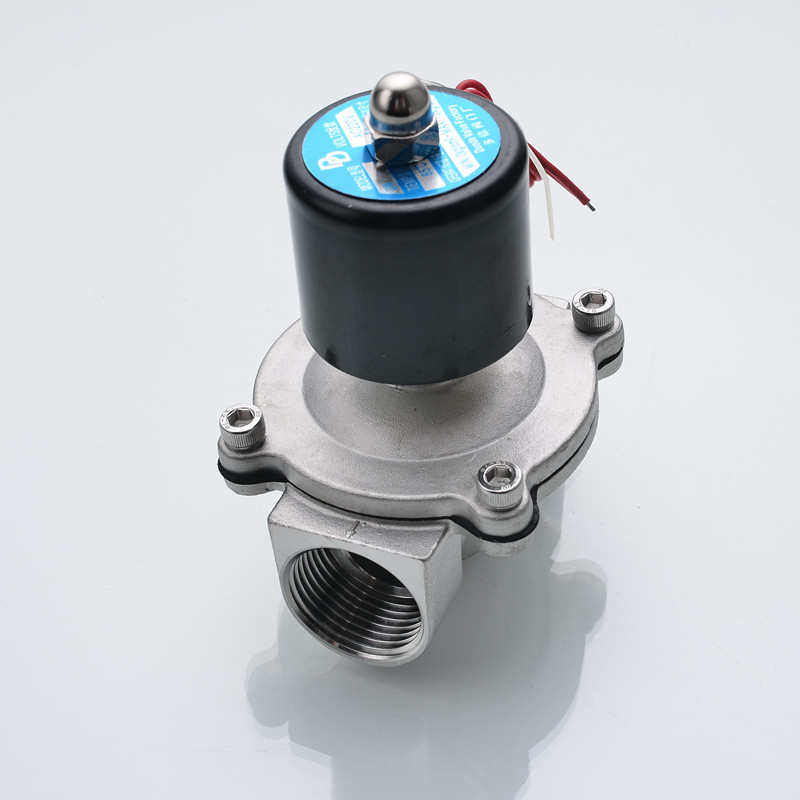 304常闭220V24V不锈钢分6水阀寸25DN152W分电磁阀气阀1204