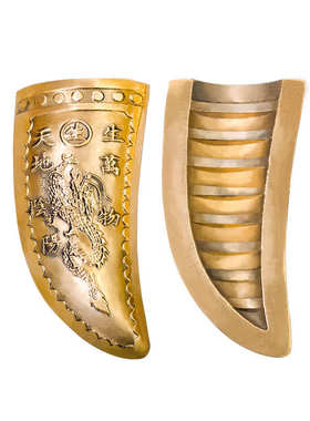 纯铜羊角杯茭杯月牙杯男士件把玩用品铜制女士手把