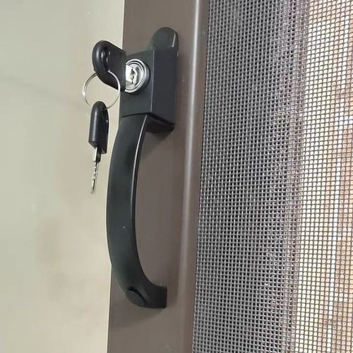 推拉五金插销锁窗户拉手锁推拉门纱门铝合金拉手门窗配件锁扣把手