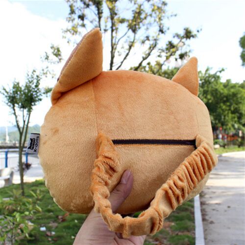 3D可爱卡通个性创意猫狗头哈士奇doge动物汽车头枕护颈枕