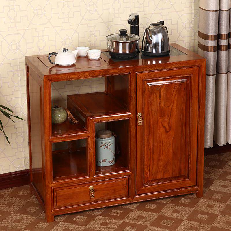 新中式实木茶水柜饮水机柜柜柜烧茶客厅家用水柜茶台边餐边办公室