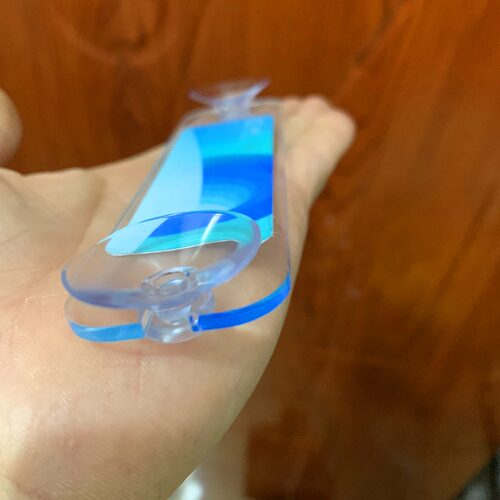 香港易通行支架克力高透明空白板吸款玻璃片架