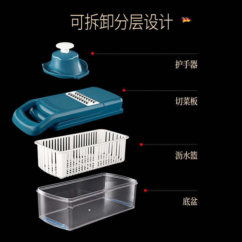 切丁粒神器家用多功能切片切菜切刨子土豆丝刨工具蔬果薯器擦丝格