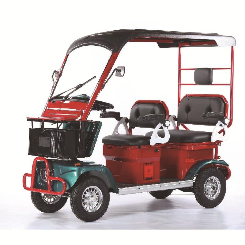 新能源电动汽车四轮车成人代步车家用女性油电两用全封闭接送孩子