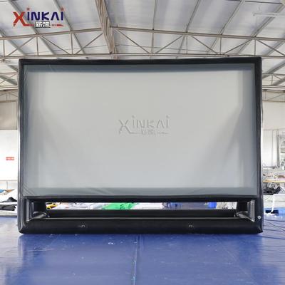 厂家直销闭气电影屏幕广告幕布气模便携式户外背投电影屏幕