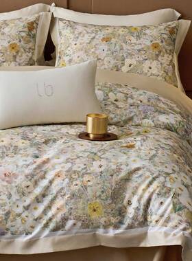 Libon丽本 轻奢高端天绒棉数码印花四件套床单被套长绒棉床上用