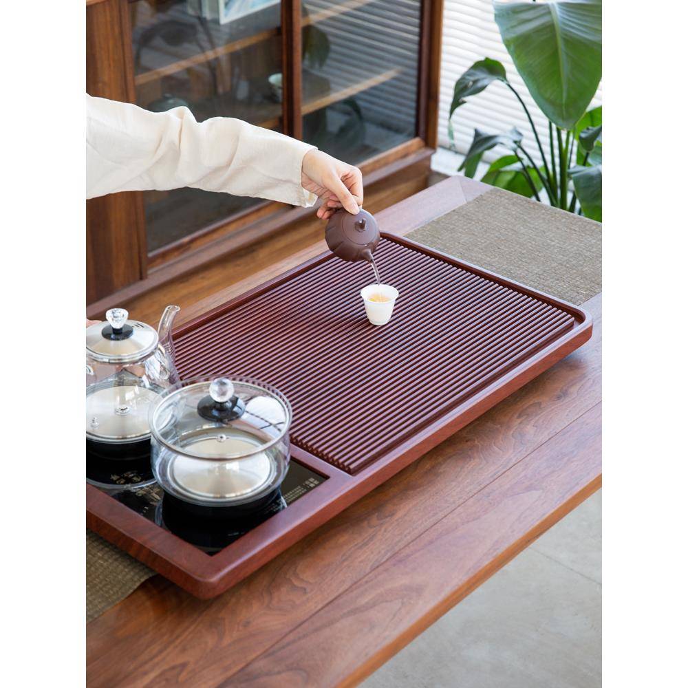 实木茶盘电木款式一体式自动上水电炉套装家用茶具茶海新中式茶台