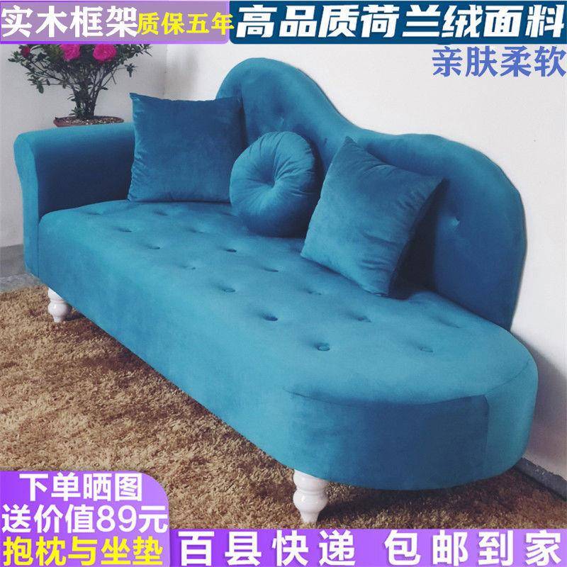 沙发客厅简易贵妃椅卧室小沙发三人布艺出租房服装店榻房间小户型