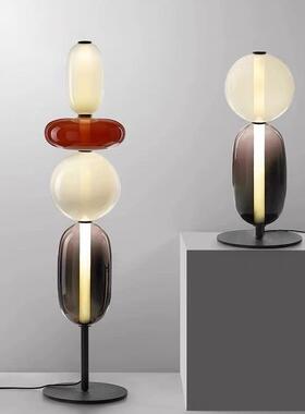 彩色玻璃餐厅简约现代轻奢吧台设计师吊灯创意阳台卧室床头小吊灯