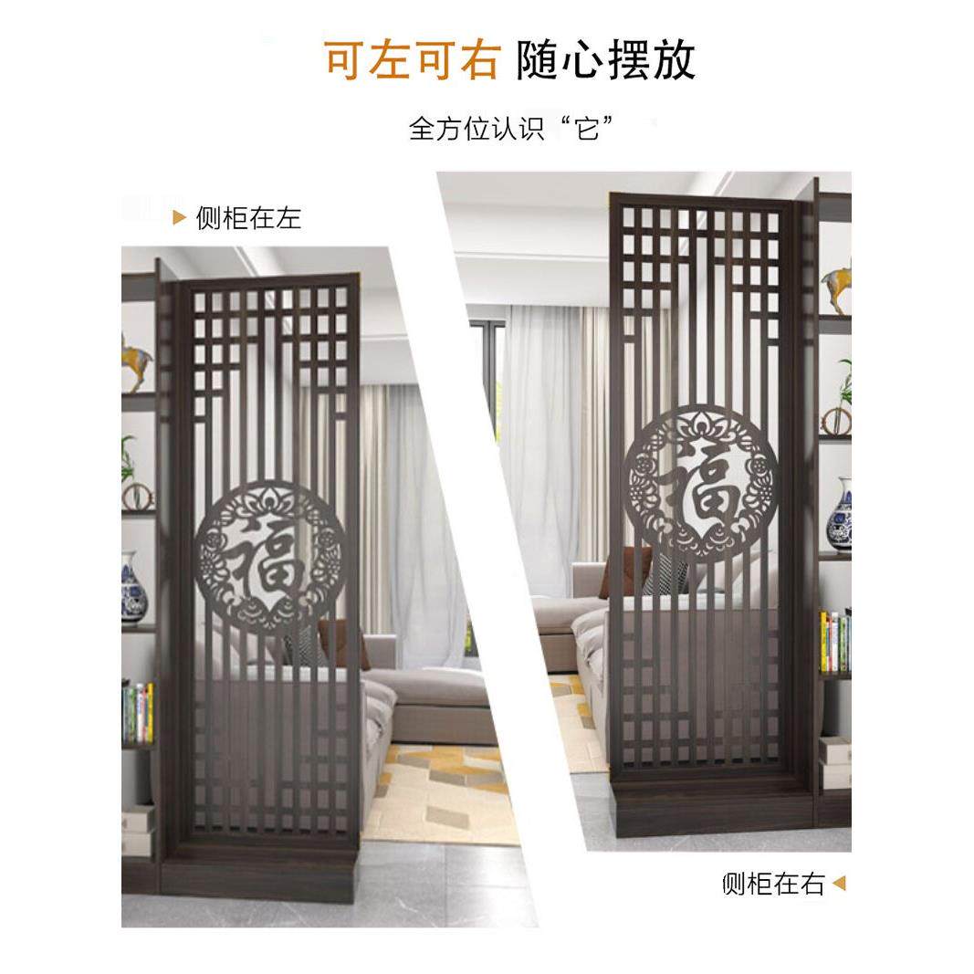入木质屏风风口屏隔断装饰客厅断架实木柜新隔中式入口简约现代