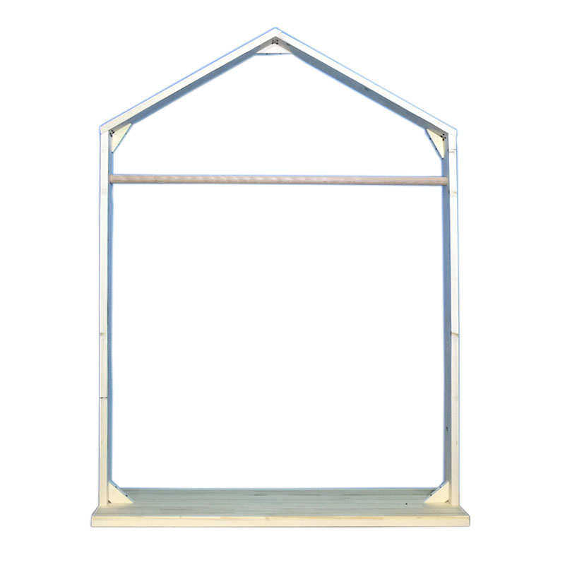 童装架子展示架双层挂衣架小衣架表演区挂架儿童童装店幼儿园房子